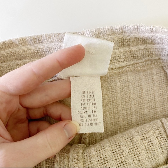 Moda Int’l Vintage 90s Linen Knit Sailor Button Skort - Picture 11 of 11